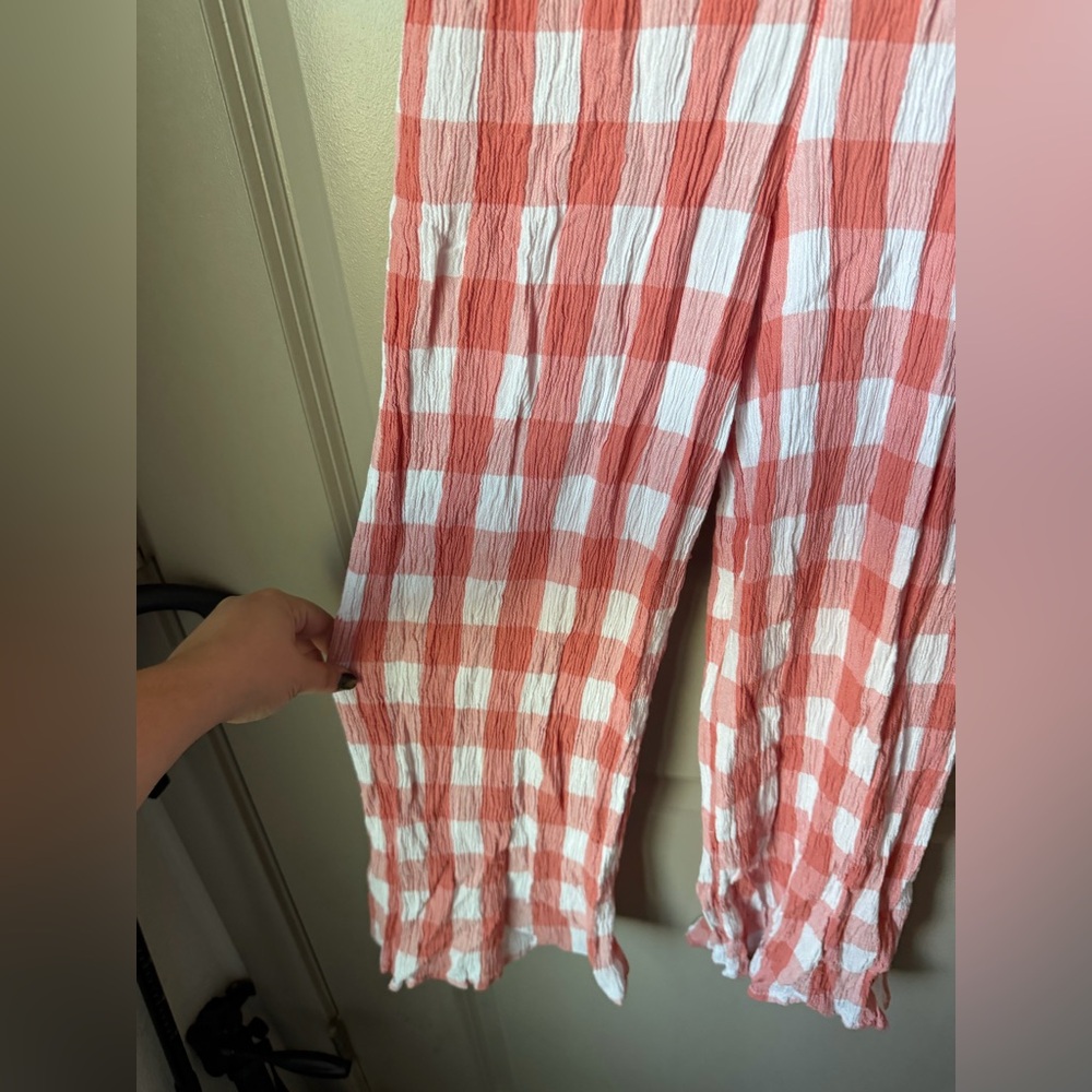 ASOS Pink and White Checkered Jumpsuit - Picture 3 of 9